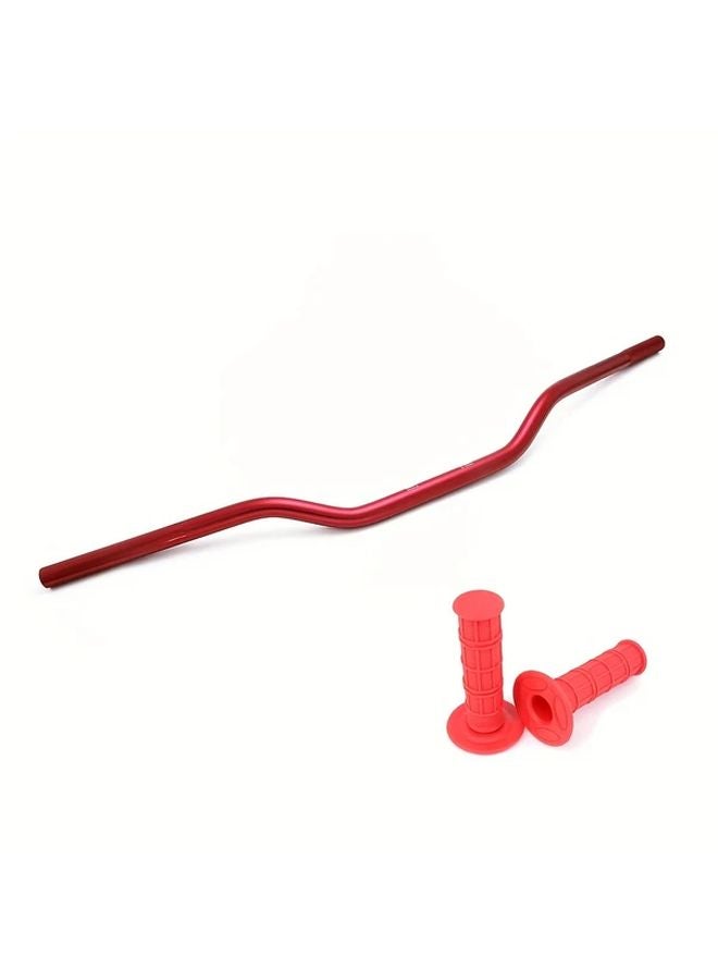 Red 7 8 Inch 22mm Low Handlebar Grip Set For Honda Yamaha Dirt Pit Bikes - Image 5